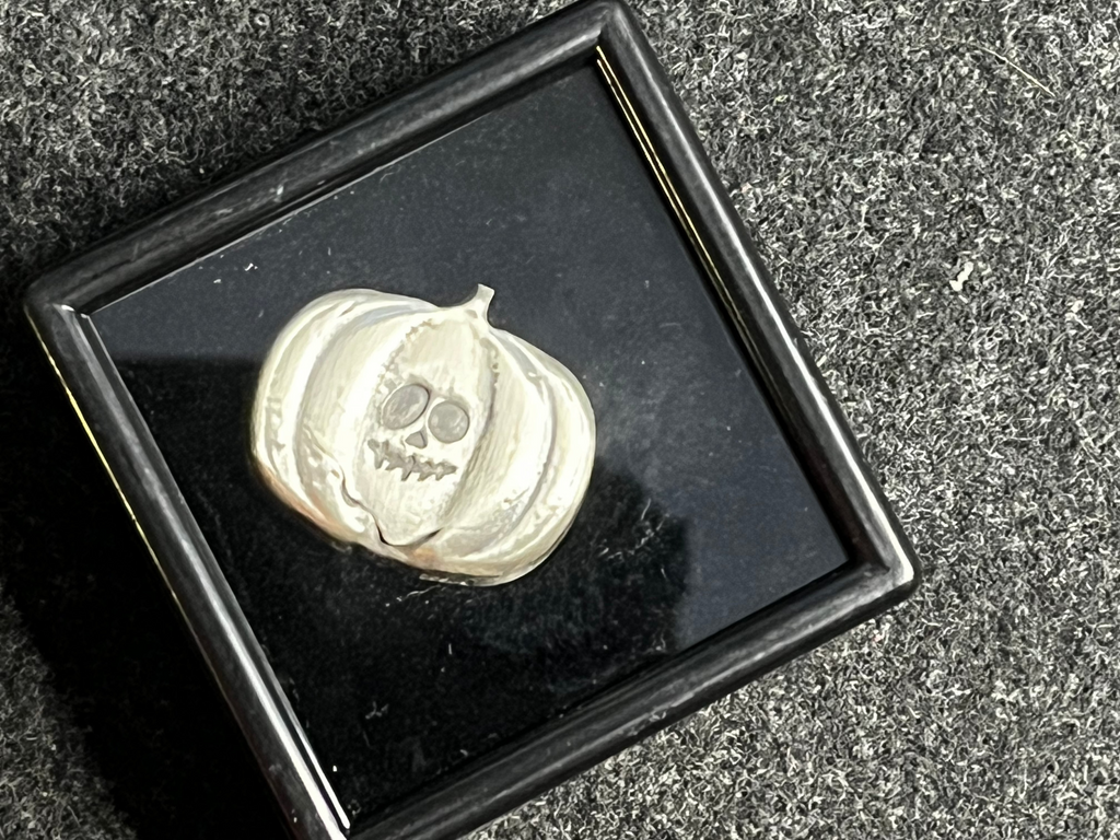 1.2oz Silver Pumpkin Bar .999 Fine Silver