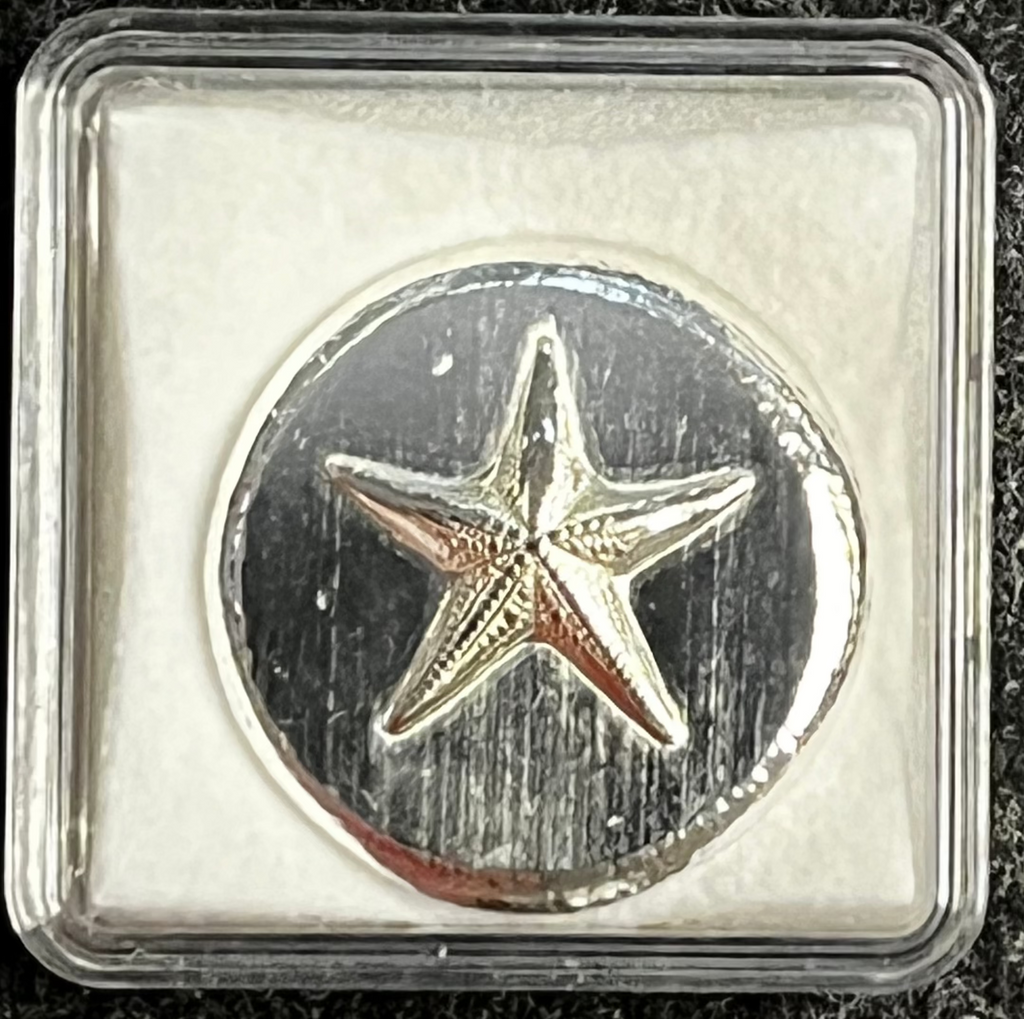 1 oz Starfish Pressed Round .999 Fine Silver 