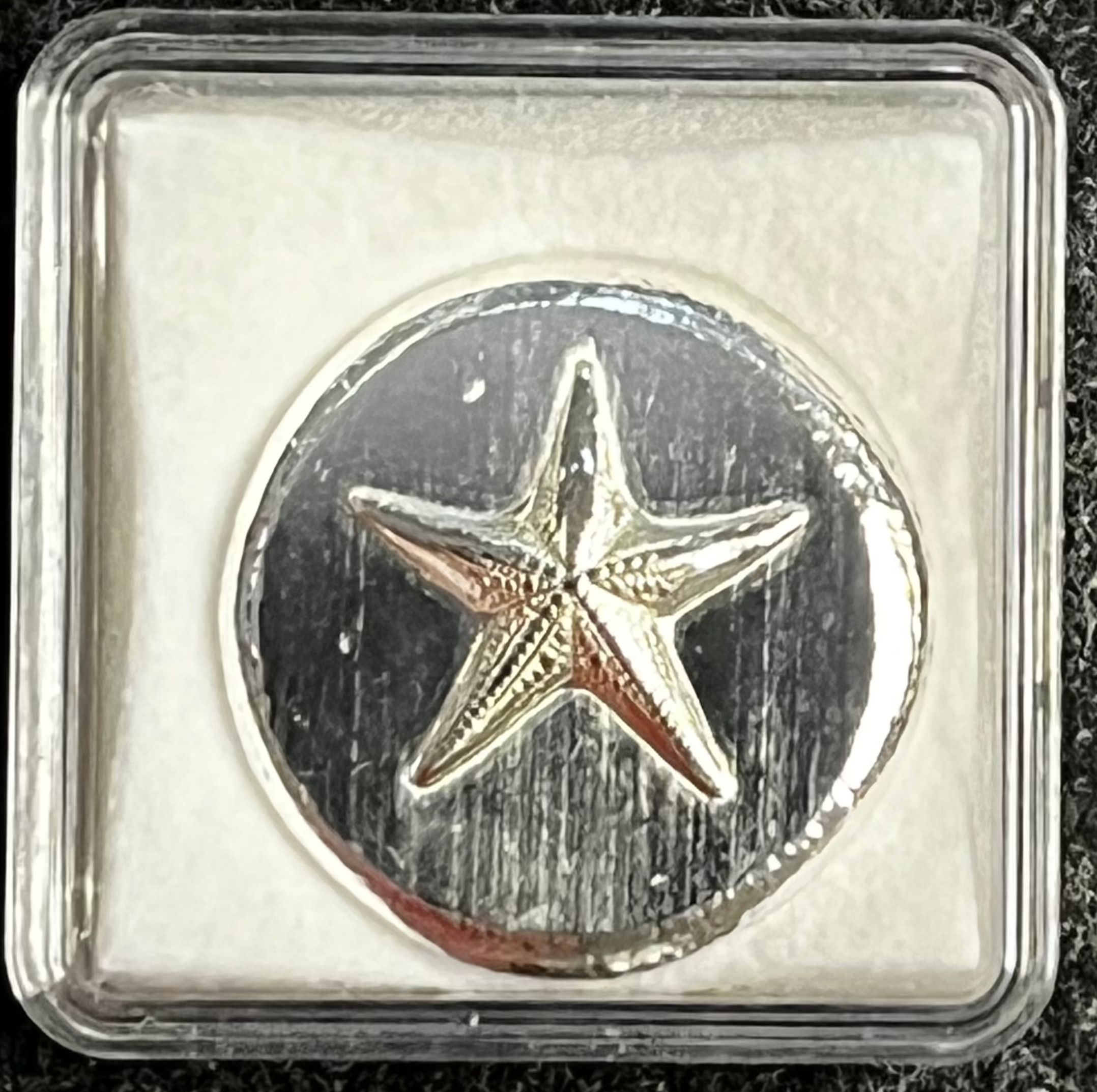 1 oz Starfish Pressed Round .999 Fine Silver 