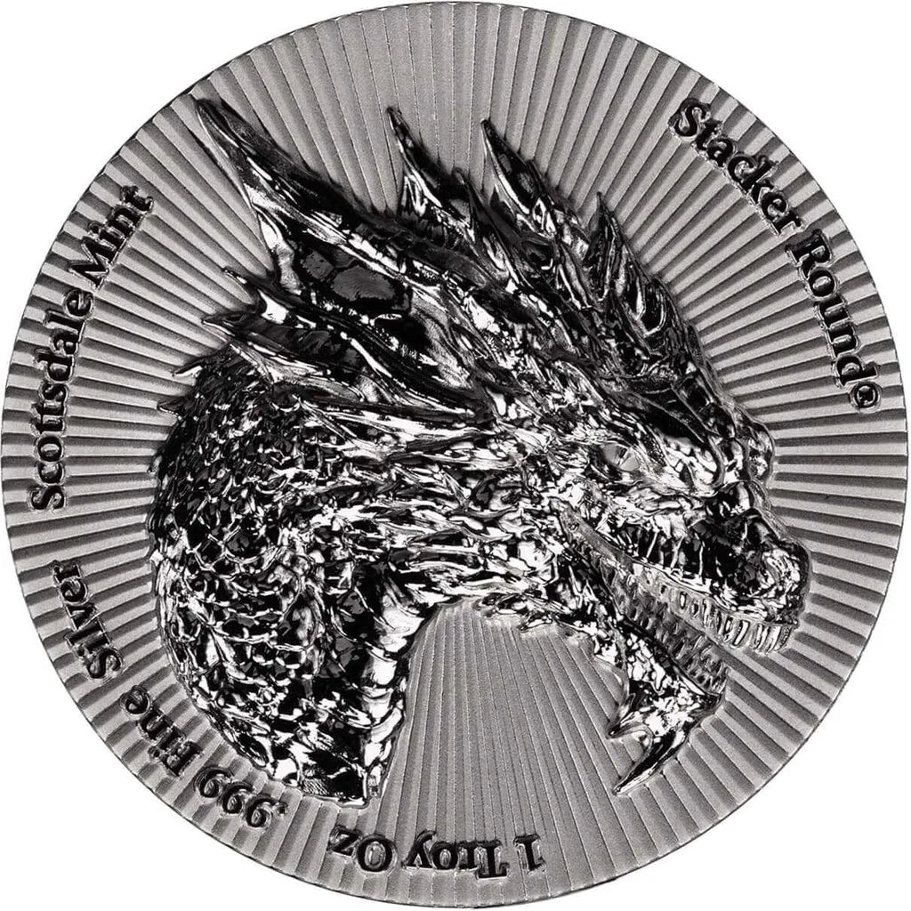 Scottsdale Dragon Stacker® - 1 Ozt .999 Fine Silver Round