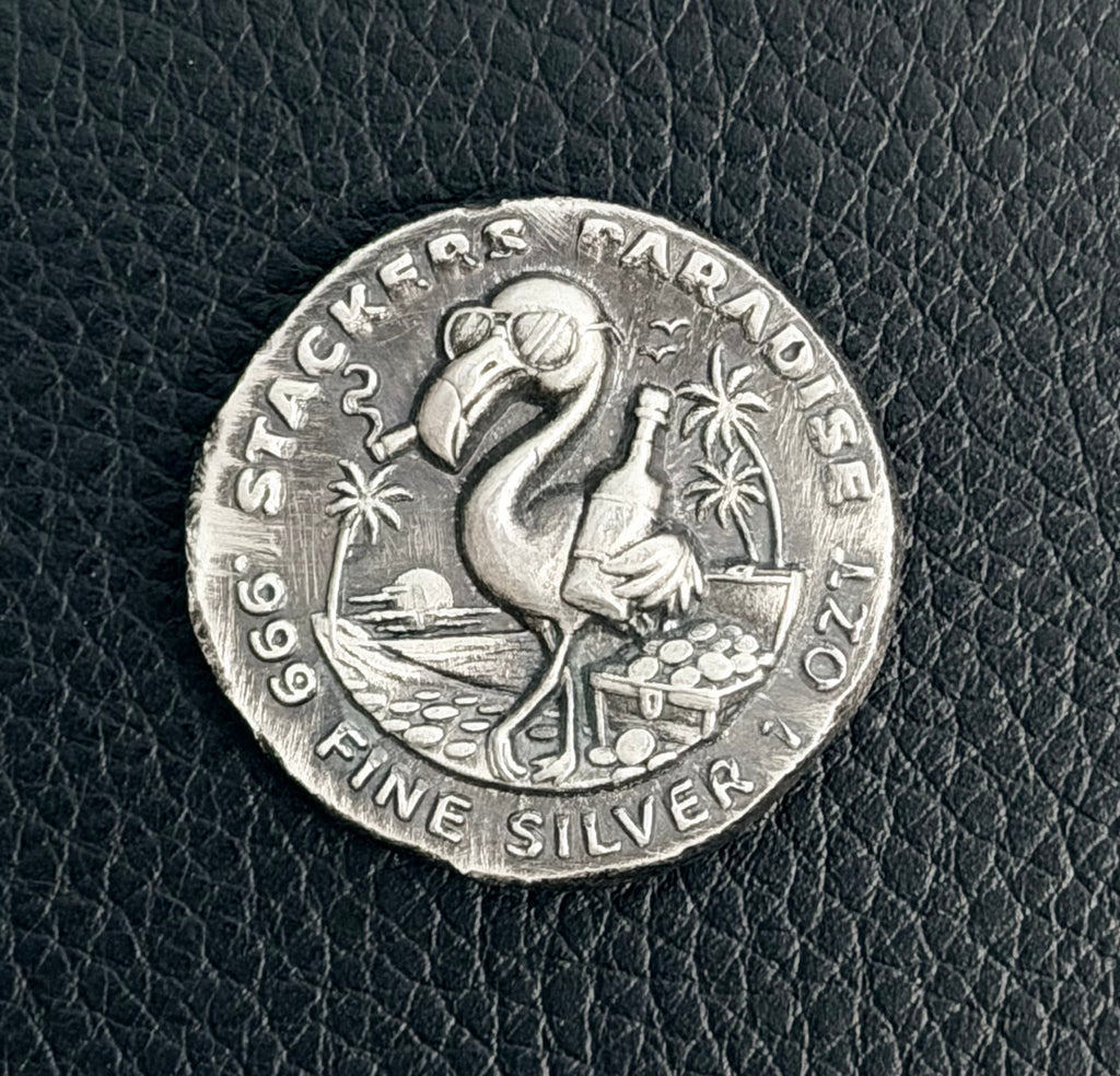 Stackers Paradise - Live Free of Die Trying 1oz Poured Silver Round