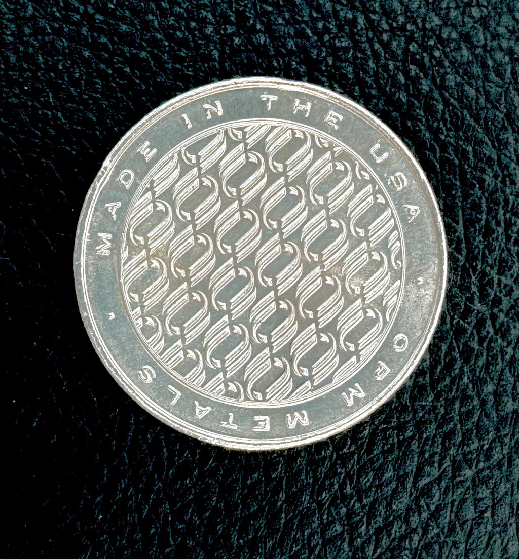 1 ozt - vintage - Ohio Precious Metals Logo - .999 fine silver round