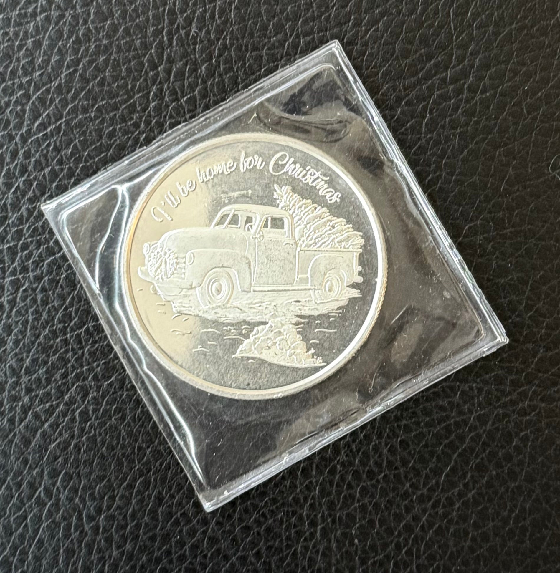 1 ozt – 2020 I'll be home for christmas" - .999 Fine Silver Round