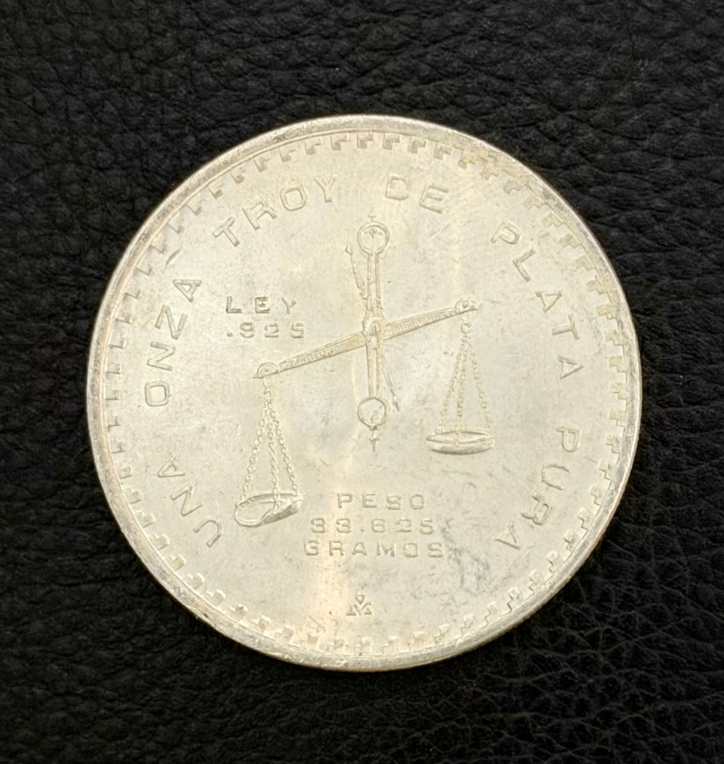 Mexico - 1980 Weights and Balances 1 Onza - 92.5% Sterling Silver