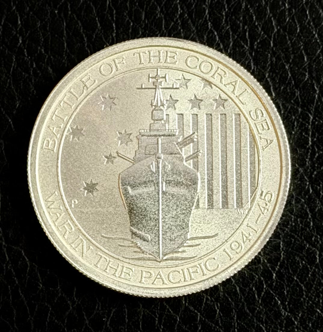 Australia - 2014 Battle of the Coral Sea - .5 ozt  Sovereign in Capsule