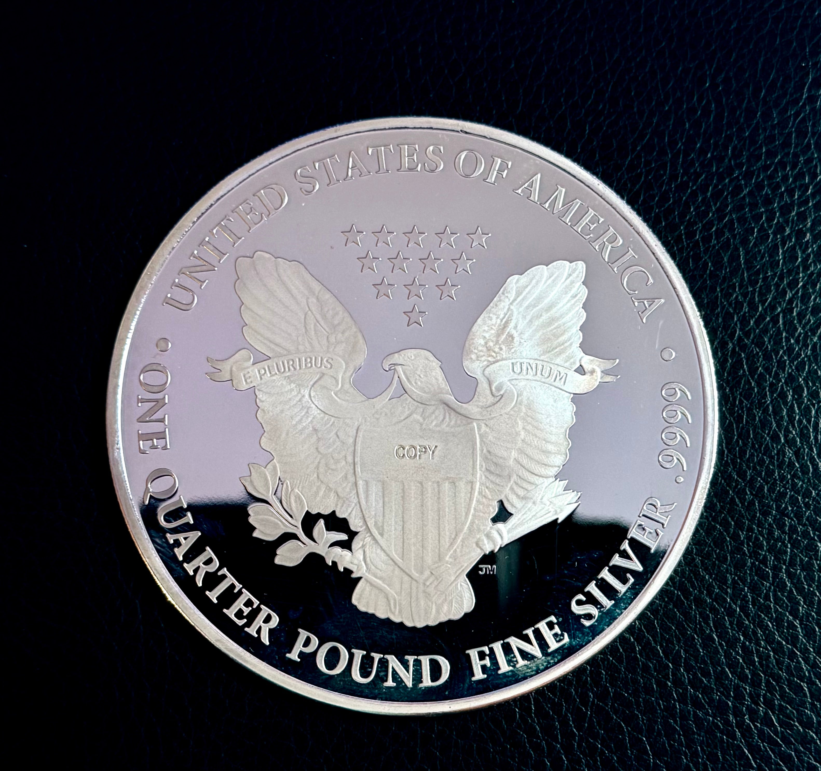 4 ozt - Silver Eagle Type 1 replica – .999 Fine Silver Round - Secondary Market