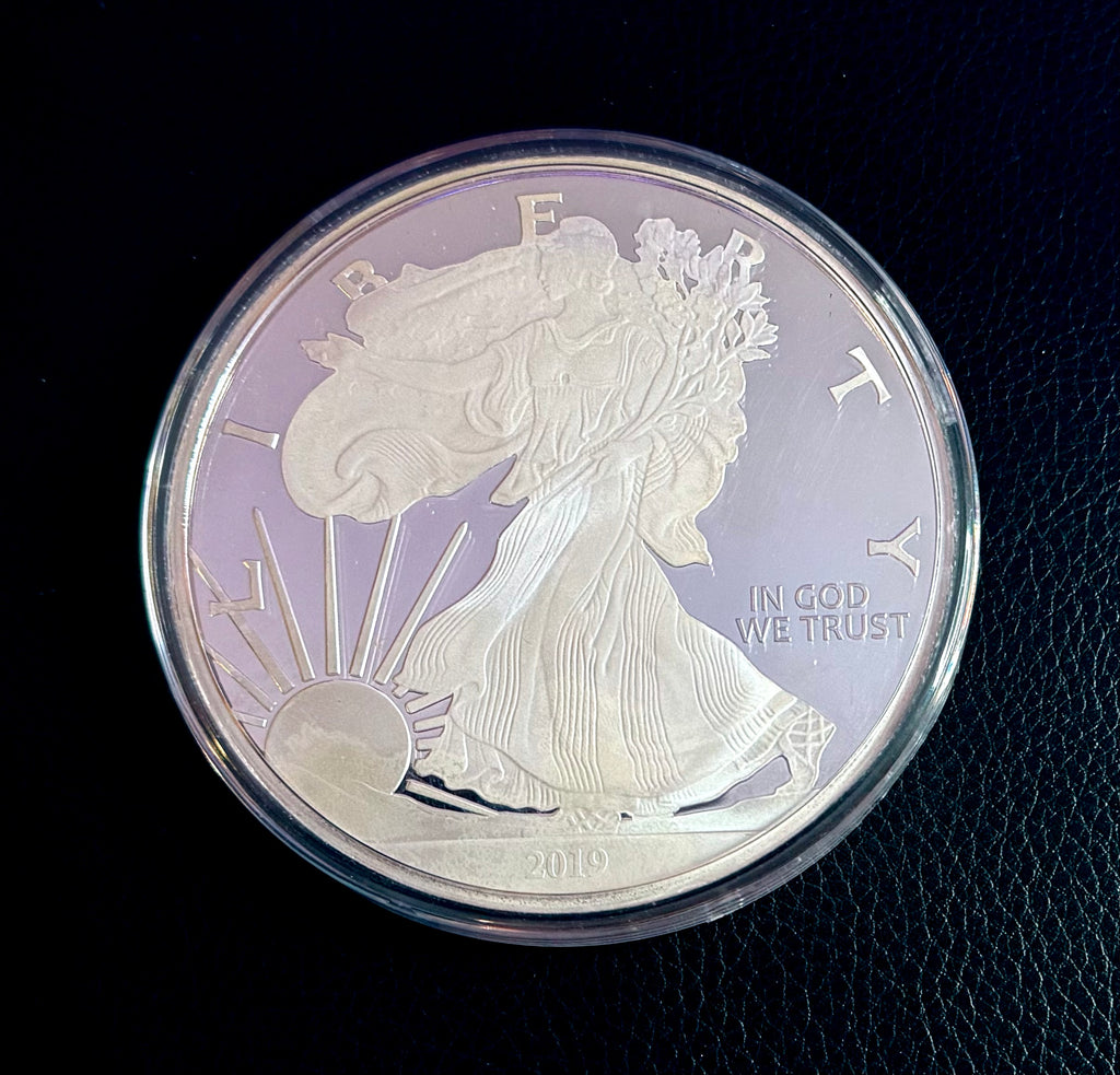 4 ozt - Silver Eagle Type 1 replica – .999 Fine Silver Round - Secondary Market