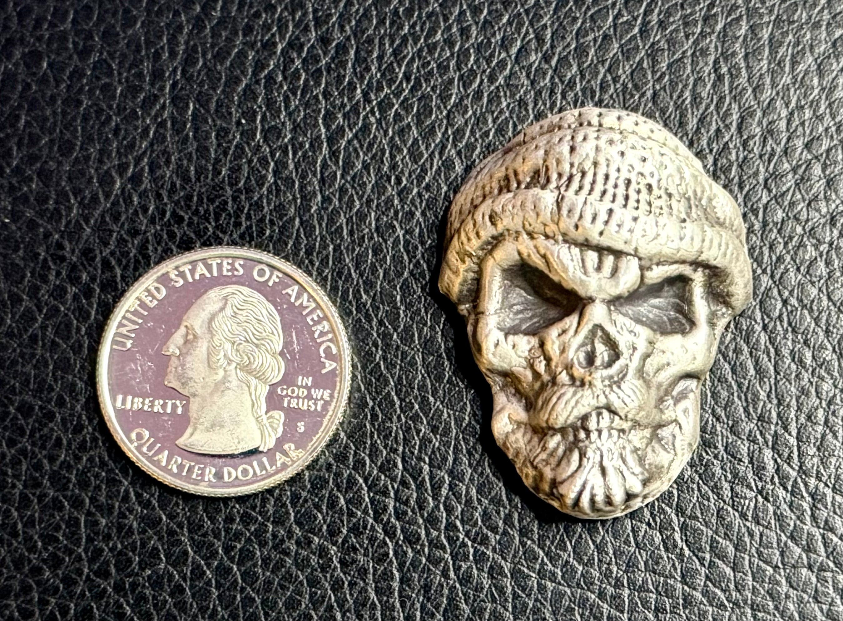2 Ozt - 'Laid back skully' - .999 Fine Silver