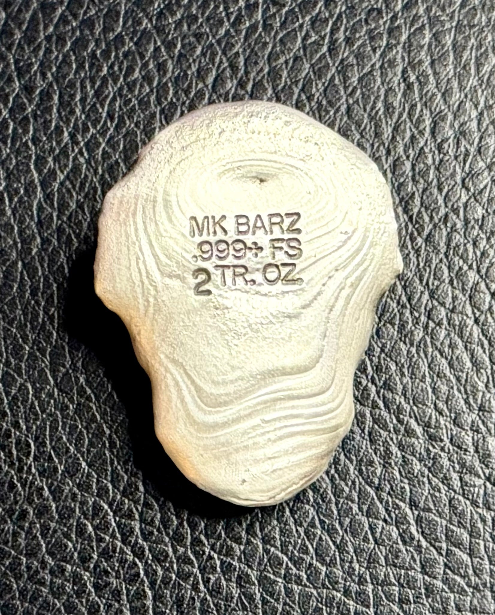 2 Ozt - 'Laid back skully' - .999 Fine Silver