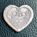 1 Troy Ounce - MK BarZ "Undying Love" Heart - Hand Poured .999 Fine Silver