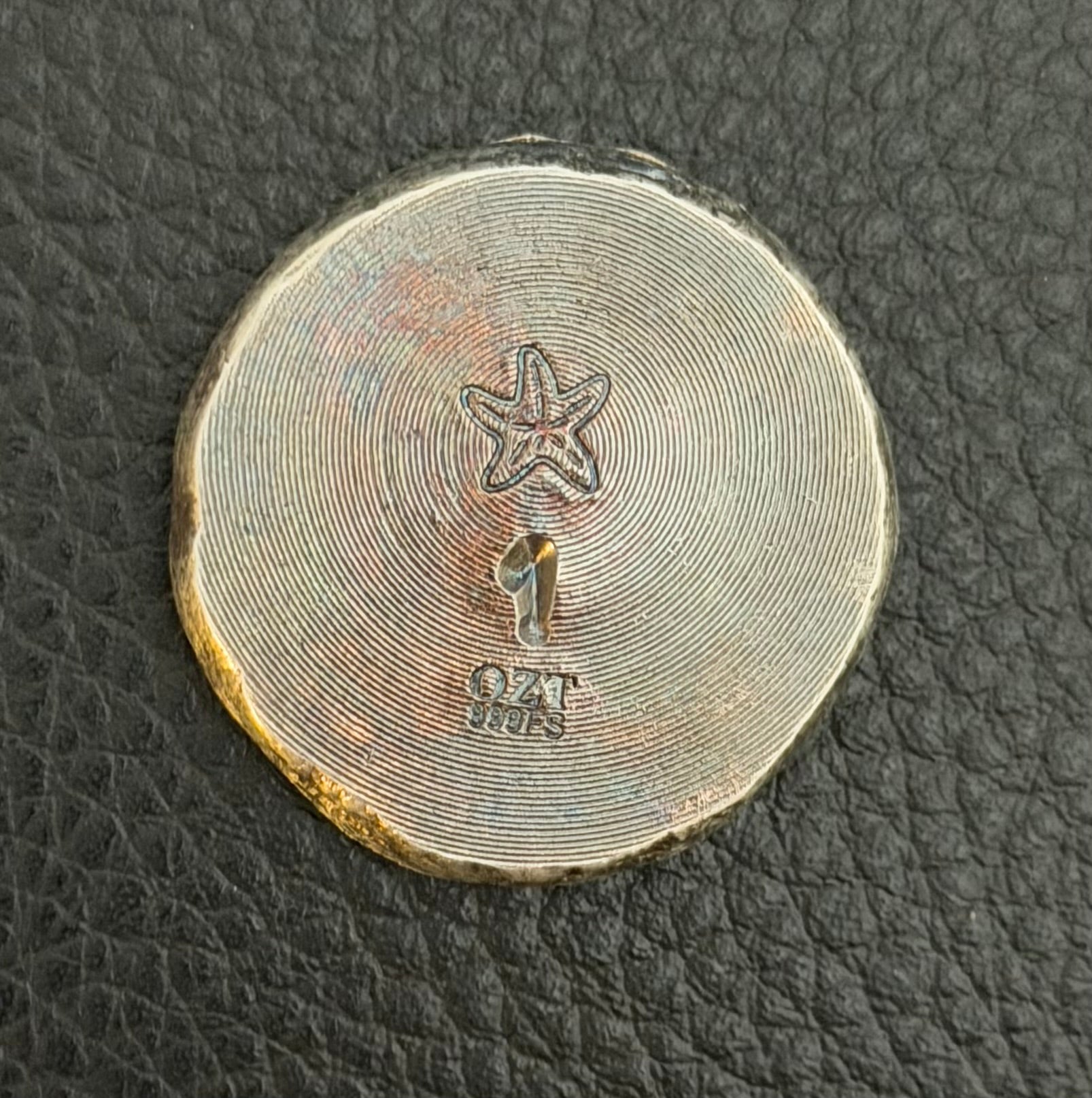 1ozt Mushroom .999 Fine Silver round