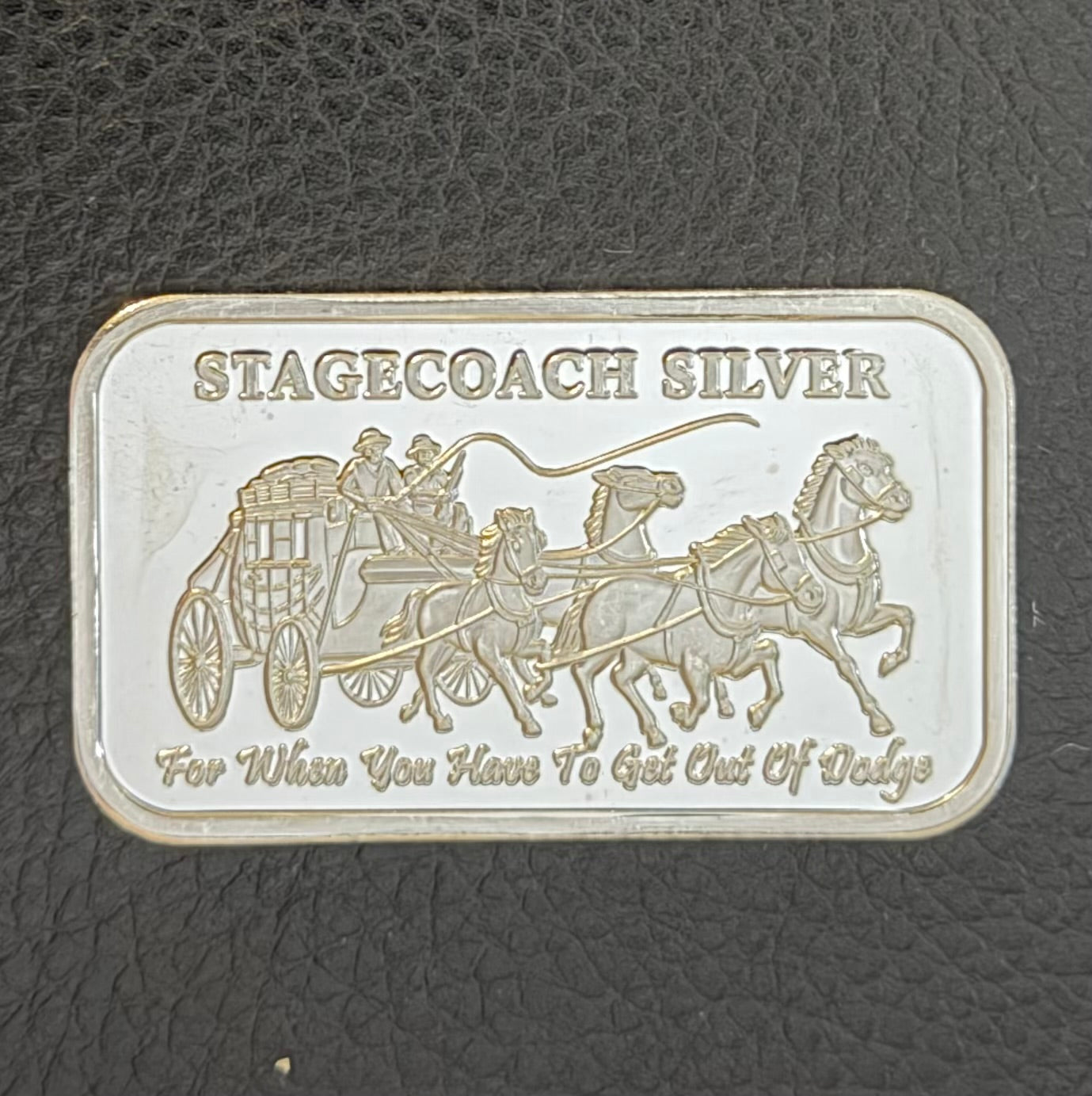 Vintage - NTM Stagecoach Divisible - 1 Ozt .999 Fine Silver Bar