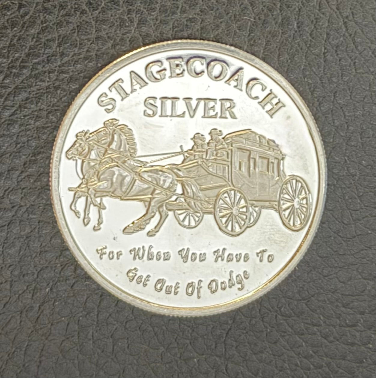 Vintage - NTM Stagecoach Divisible - 1 Ozt .999 Fine Silver Round