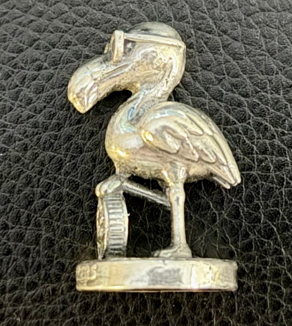 Flipp the Flamingo - Stackers Paradise original - 1ozt .999 Fine Silver Statue