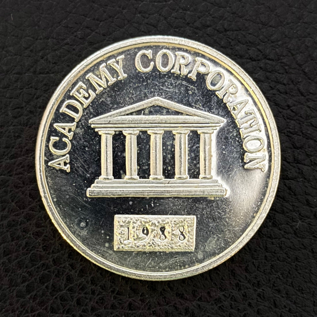 Vintage - 1988 Academy Corporation 1 Ozt .999 Fine Silver Round