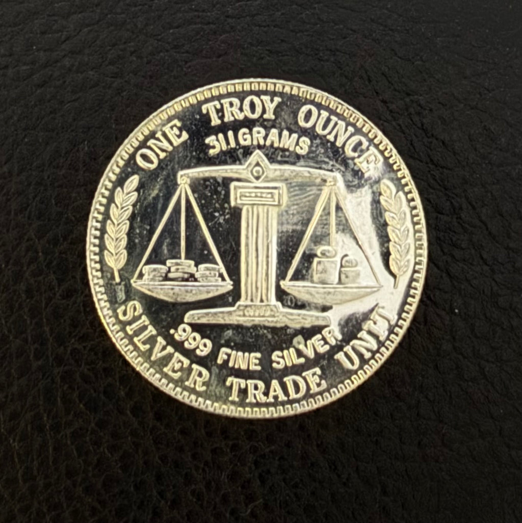 Vintage - 1988 Academy Corporation 1 Ozt .999 Fine Silver Round