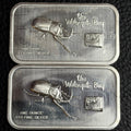 Vintage - Colonial Mint "The Watergate Bug" - 1 Ozt .999 Fine Silver Art Bar