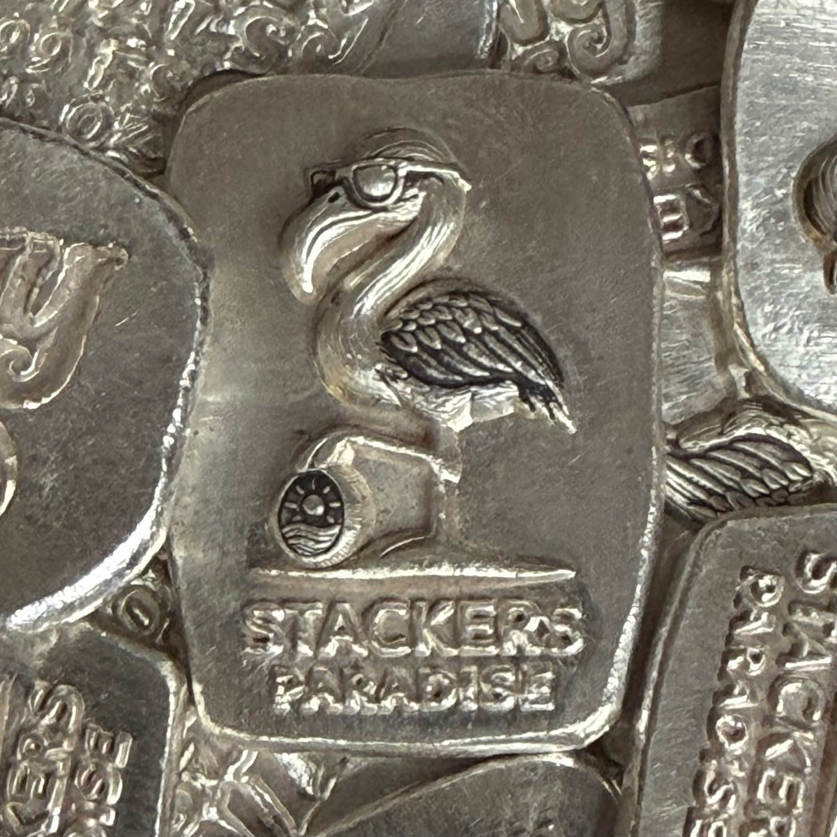 Flipp the Flamingo – 1 ozt Poured Silver Bar