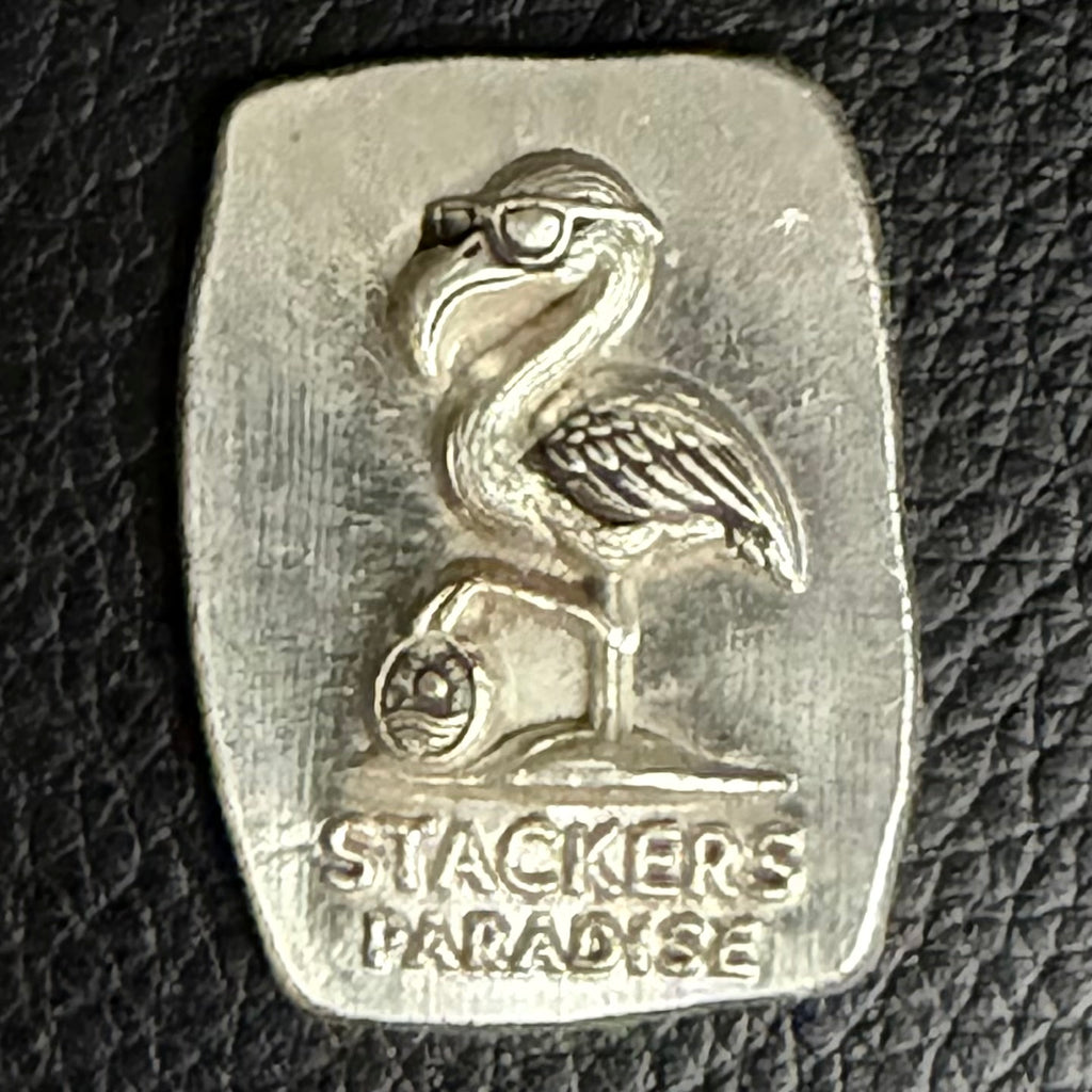 Flipp the Flamingo – 1 ozt Poured Silver Bar