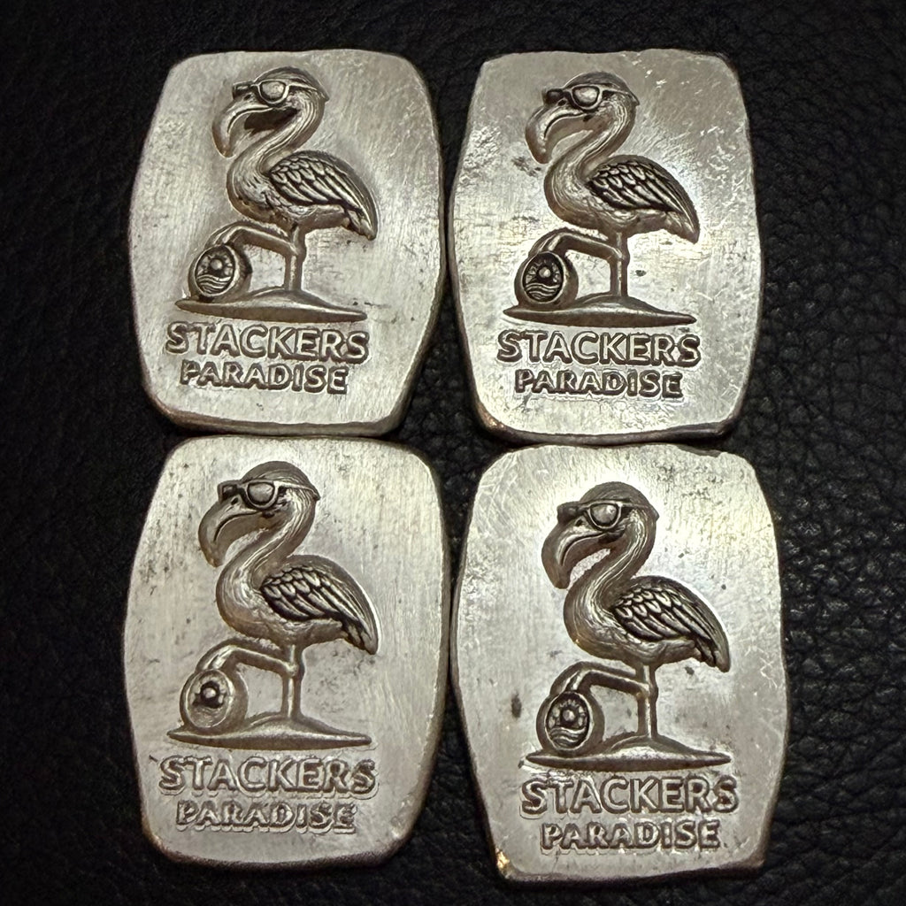 Flipp the Flamingo – 1 ozt Poured Silver Bar