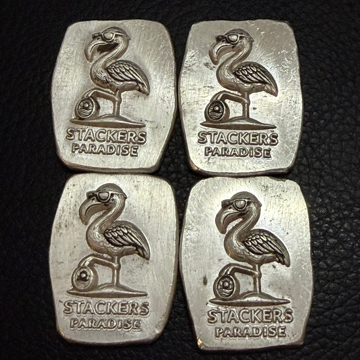 Flipp the Flamingo – 1 ozt Poured Silver Bar