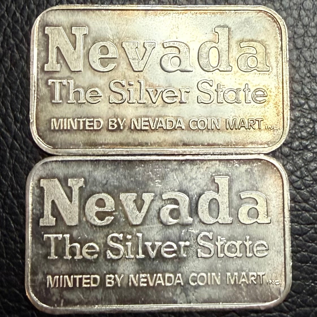 Vintage - Nevada Coin Mart "Prospector & Burro" - 1 Ozt .999 Fine Silver Bar