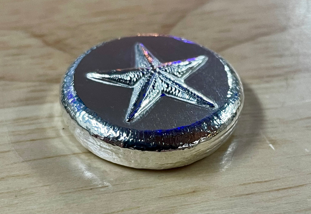 1 oz Starfish Pressed Round .999 Fine Silver 