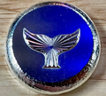 1oz Geometric Whale Tail Pressed Round .999 Fine Silver
