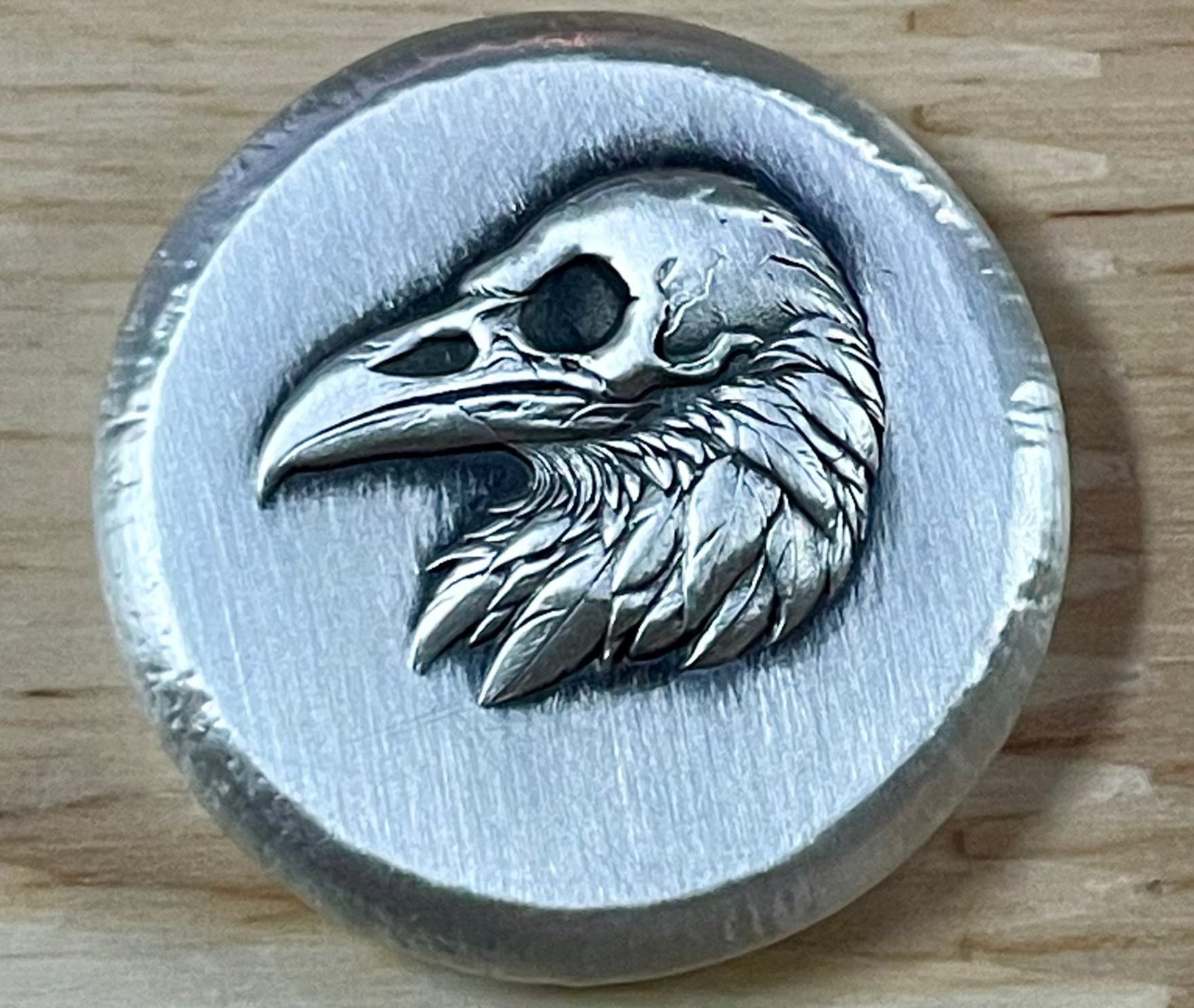 1.1 oz "The Raven" Round .999 Fine Silver
