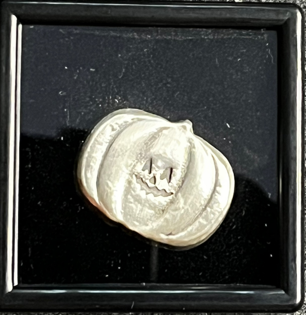 1.2oz Silver Pumpkin Bar .999 Fine Silver