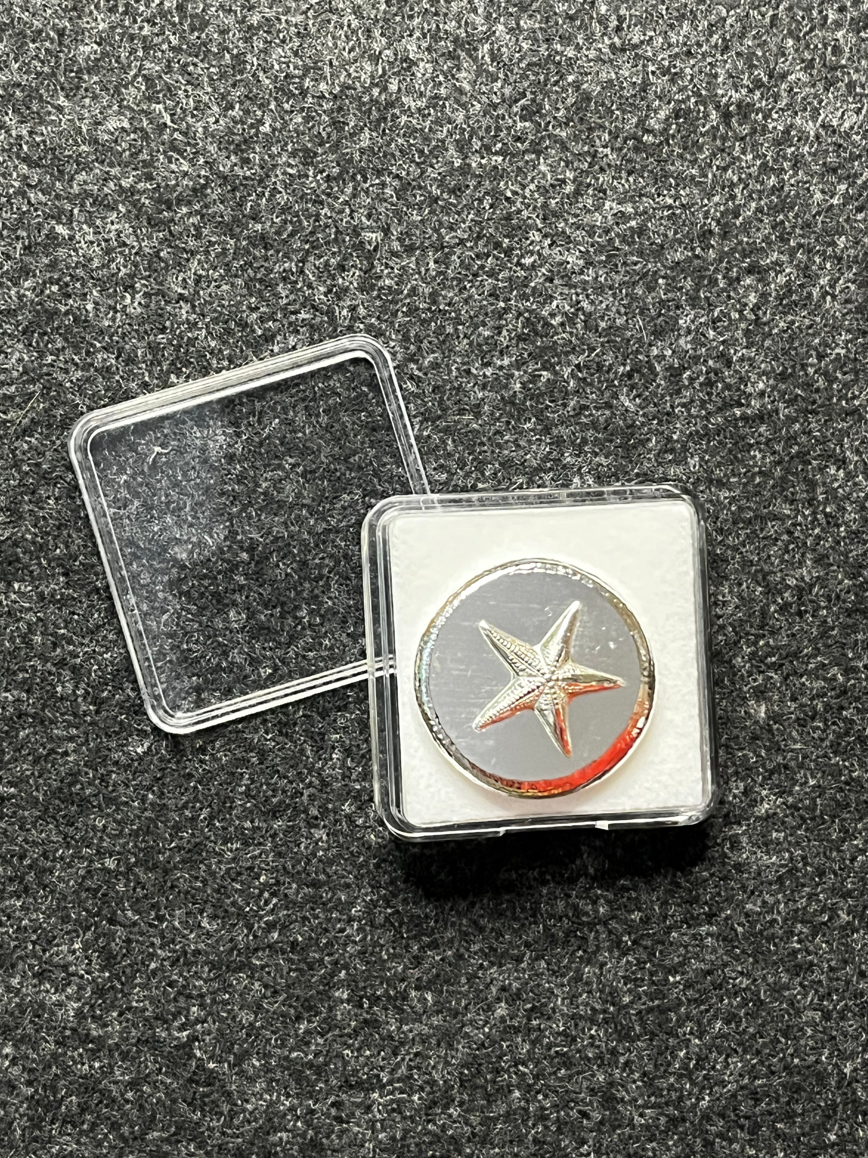 1 oz Starfish Pressed Round .999 Fine Silver 