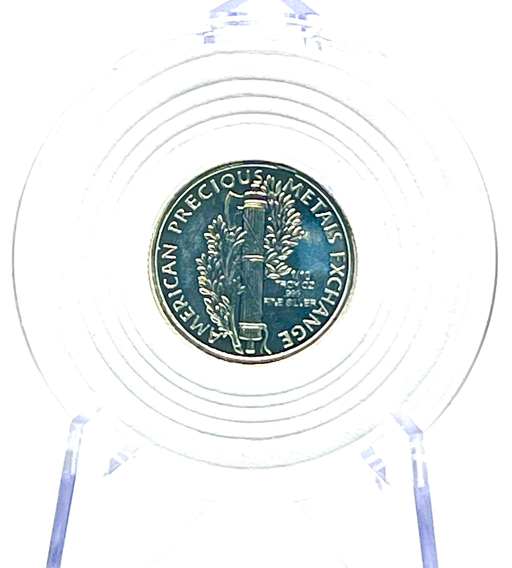 1/10 oz .999 Fine Silver Round - Mercury Dime Pattern