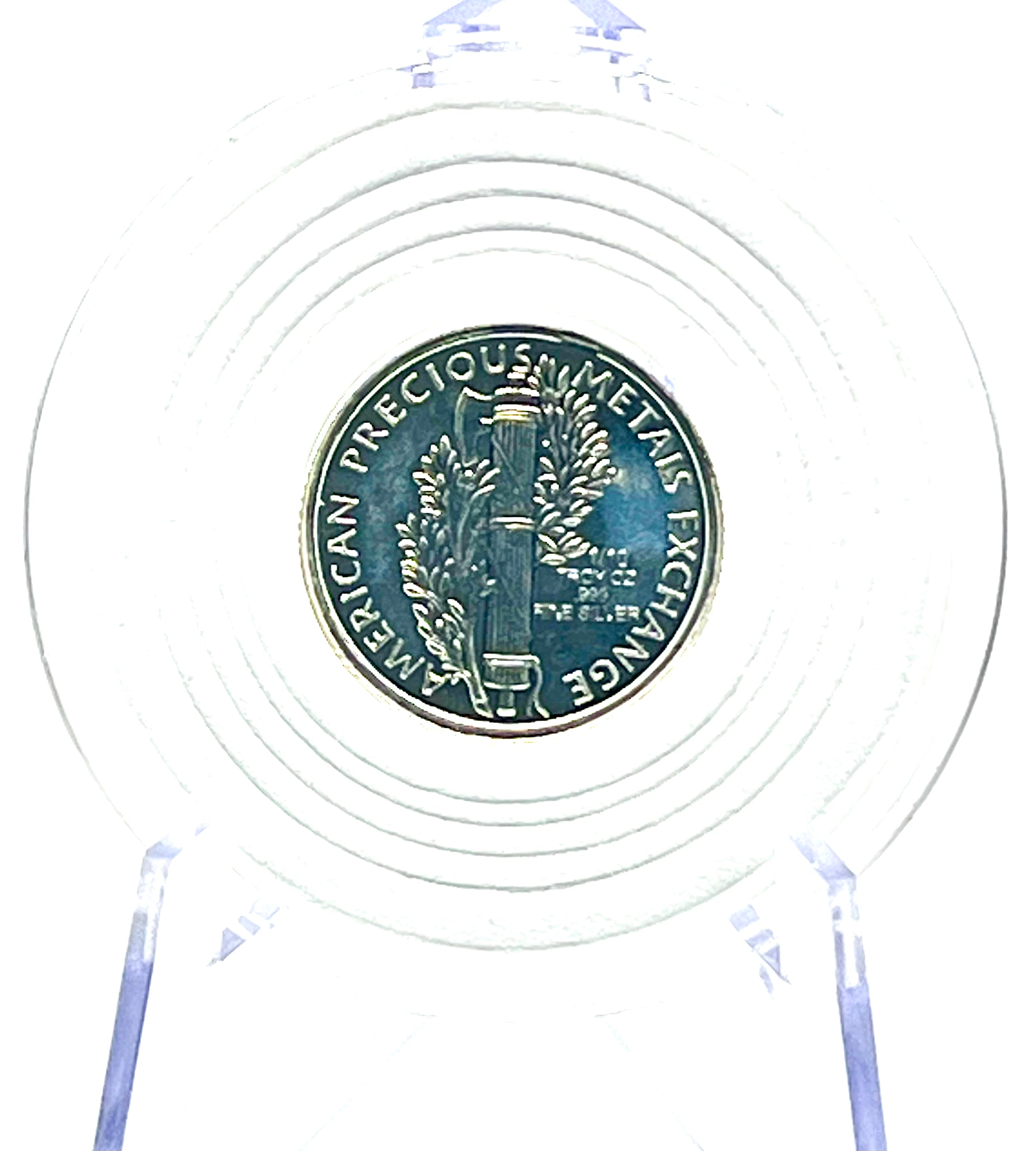 1/10 oz .999 Fine Silver Round - Mercury Dime Pattern