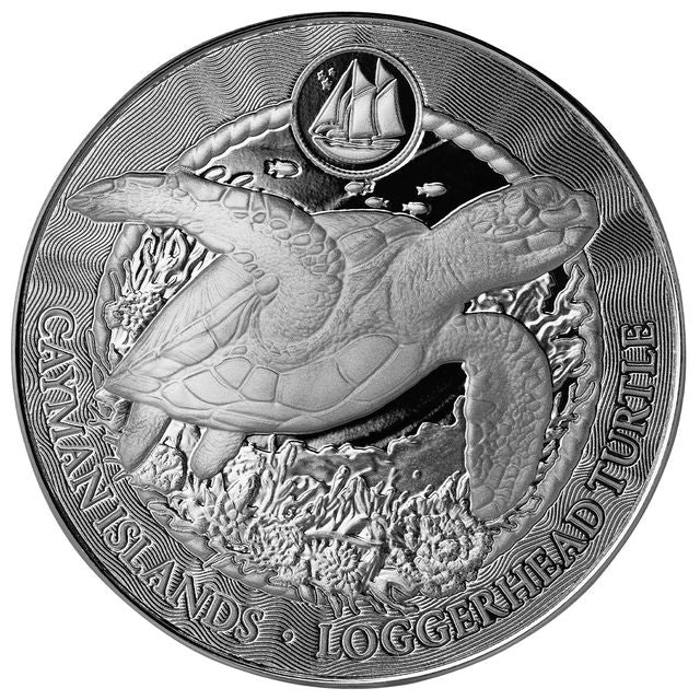 2025 Cayman Islands | Loggerhead Turtle - 1 Ozt .999 Fine Silver Sovereign