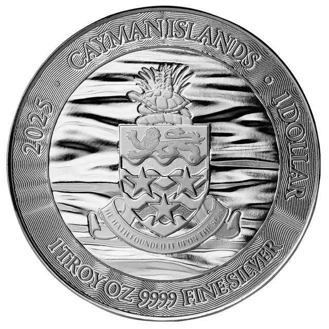 2025 Cayman Islands | Loggerhead Turtle - 1 Ozt .999 Fine Silver Sovereign