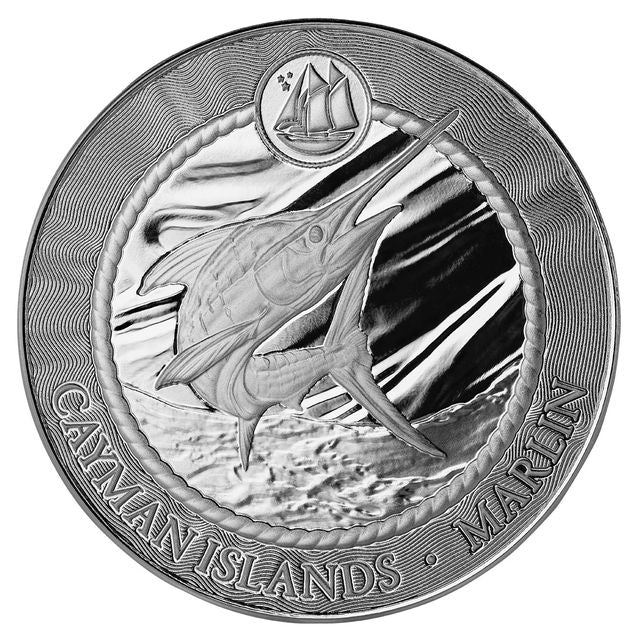 2024 Cayman Islands - Blue Marlin - 1 Ozt .999 Fine Silver Sovereign