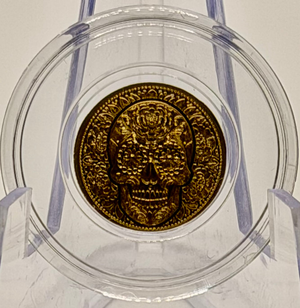 Monarch Mint - 1/100 oz .999 Fine Gold Round - Day of the Dead