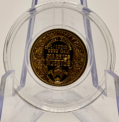 Monarch Mint - 1/100 oz .999 Fine Gold Round - Day of the Dead