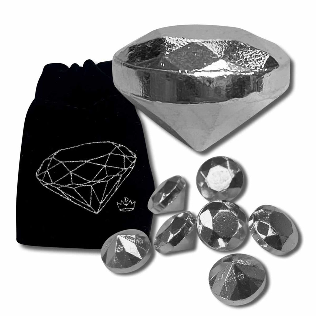 Monarch 1 Ozt - 3D Diamond with Custom Storage Bag - .999 Fine Silver