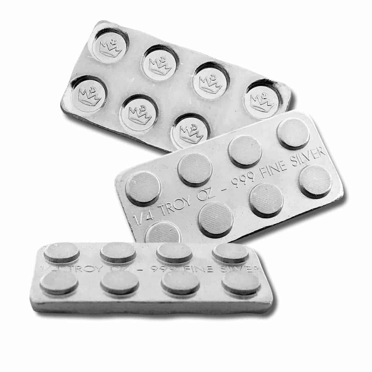 Monarch Mint - 1/4 oz .999 Fine Silver Building Block - 2x4 Top