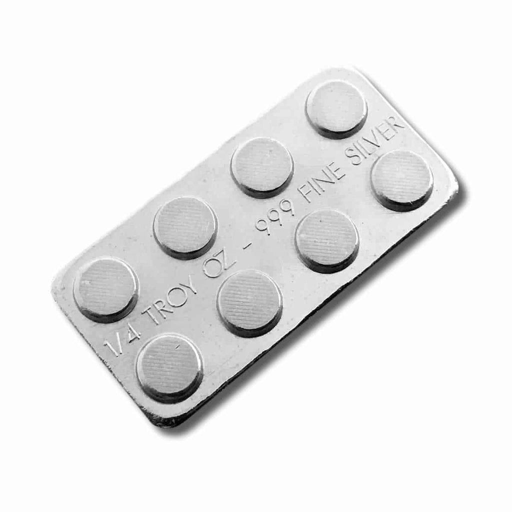 Monarch Mint - 1/4 oz .999 Fine Silver Building Block - 2x4 Top