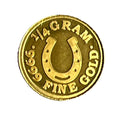 Monarch Mint - 1/4 Gram .9999 Fine Gold Round - Horseshoe