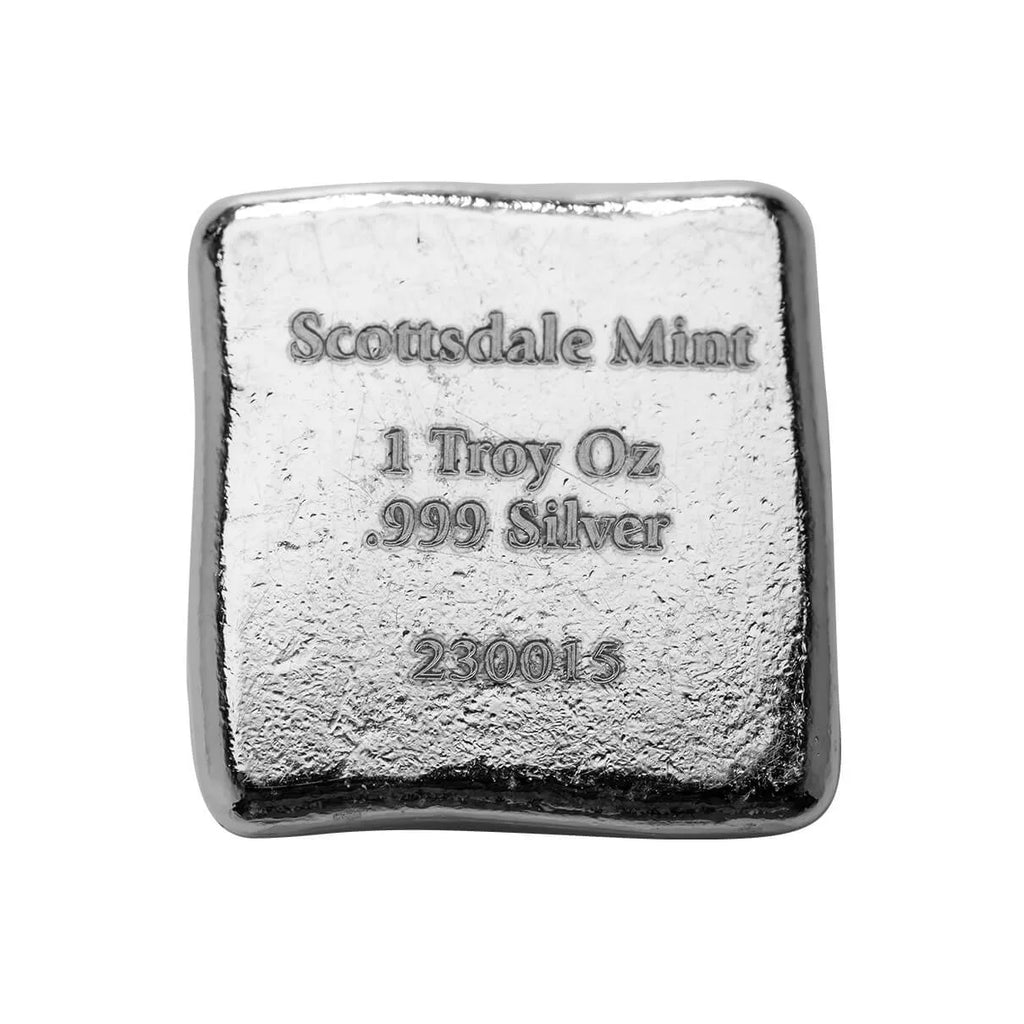 Scottsdale Silver Lion - Cast Square Bar - 1 Ozt .999 Fine Silver