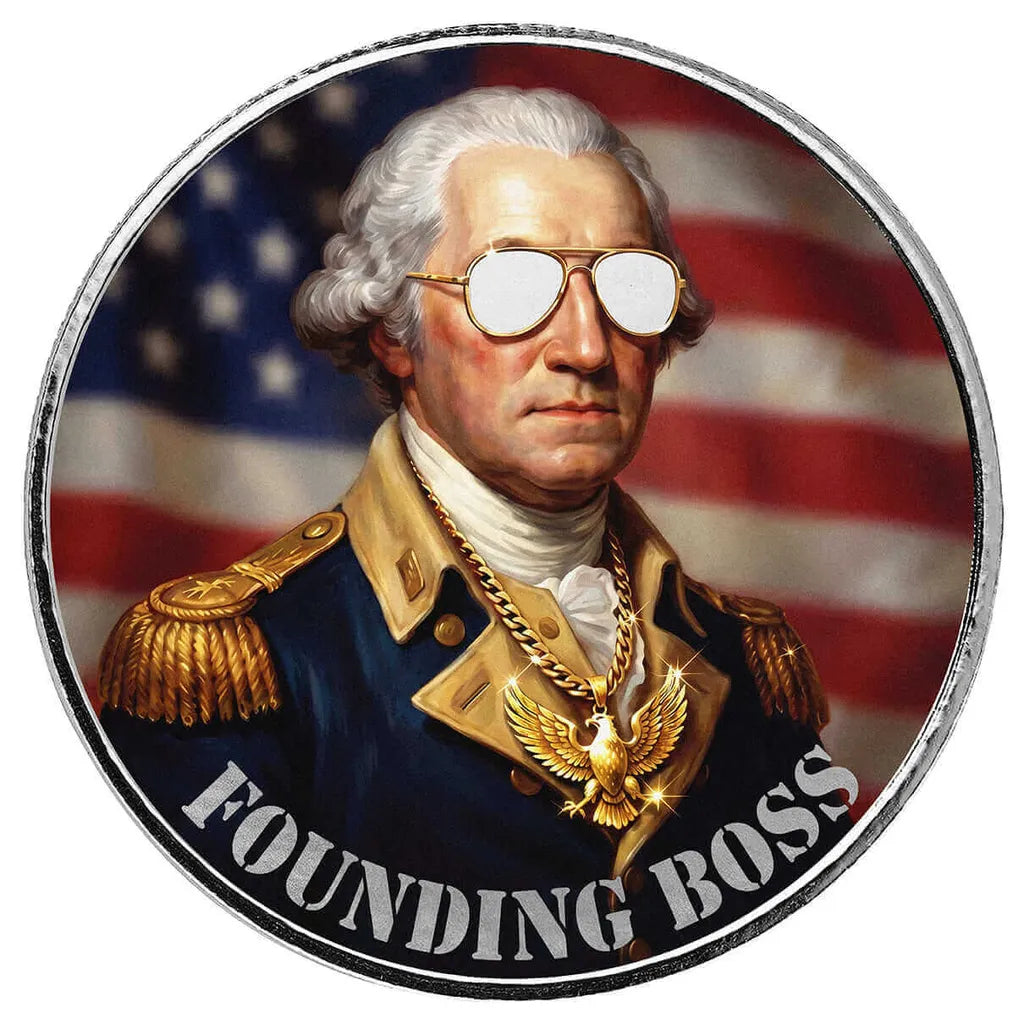 Founding Boss - 1 Ozt .999 Fine Silver - Art Round