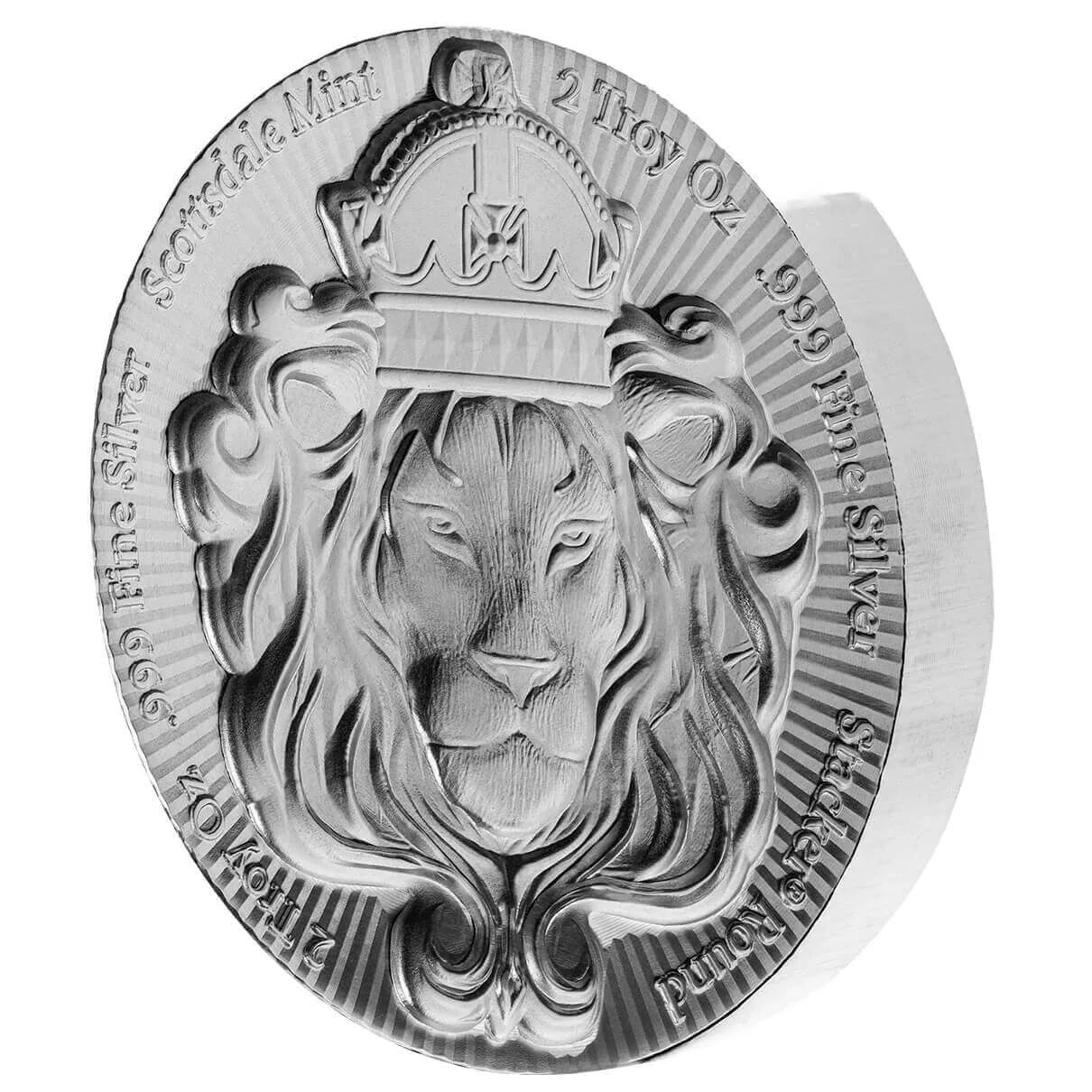 Scottsdale Stacker® - 2 Ozt .999 Fine Silver Round