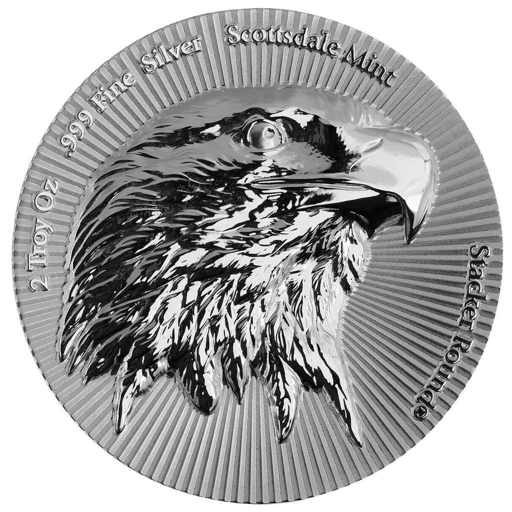Scottsdale Eagle Stacker® - 2 Ozt .999 Fine Silver Round