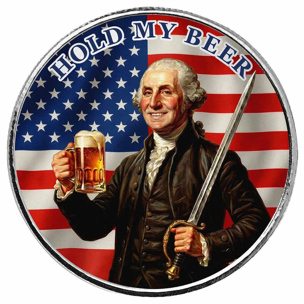 Hold My Beer - 1 Ozt .999 Fine Silver - Art Round