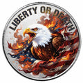 Liberty or Death - 1 Ozt .999 Fine Silver - Art Round