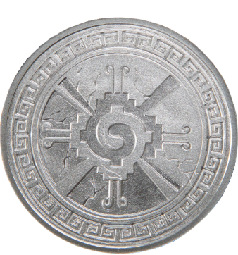 Silver Round 1 OZ Aztec Series - Yin Yang