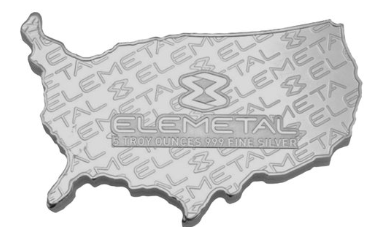 5 Ozt. USA Flag .999 Fine Silver